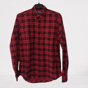 Polo Ralph Lauren Dress Shirt  Men Medium Plaid Twill Classic Fit NEW